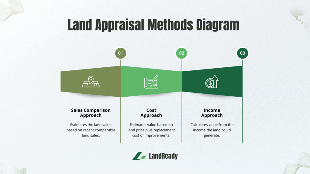 Land appraisal Virginia methods comparison chart